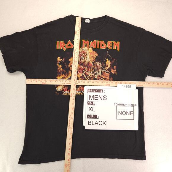 Iron Maiden Hallowed be Thy Name Band T Shirt Adult Mens Size XL Black - Picture 4 of 8